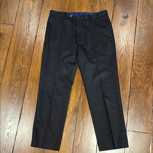 Black Tailored Dress Pants with Subtle Texture